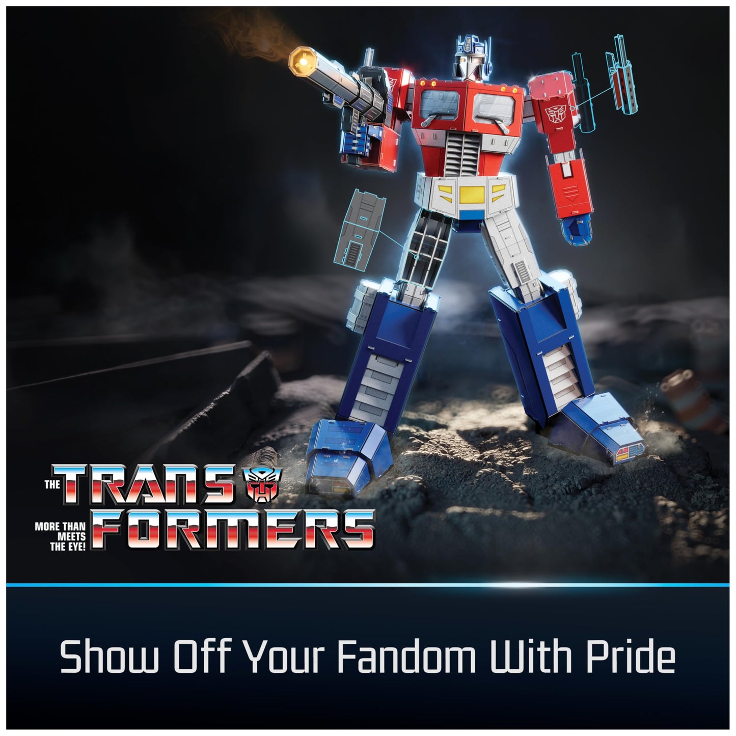4D Build Optimus Prime LED 3D Model Kit — 321 Pieces