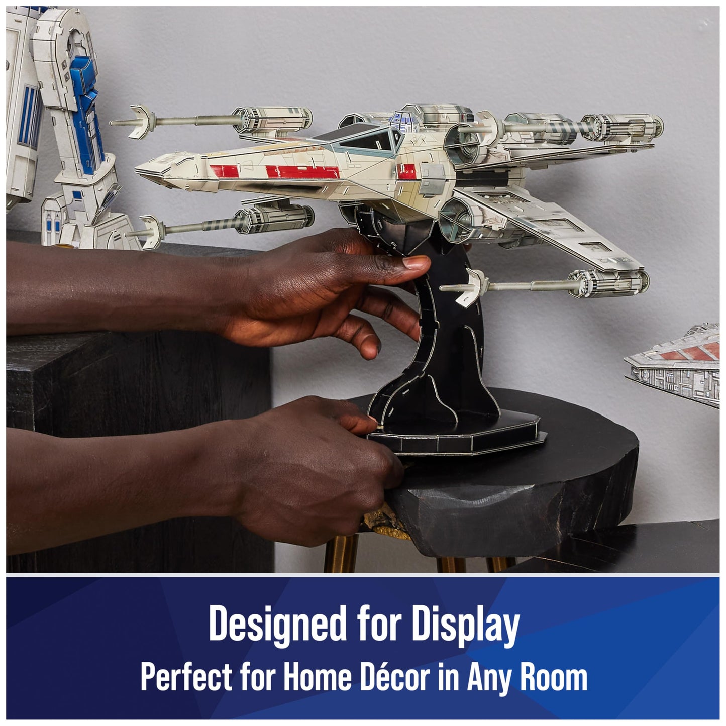 4D Build X-Wing Starfighter 3D Model Kit – Desk Decor & Gift