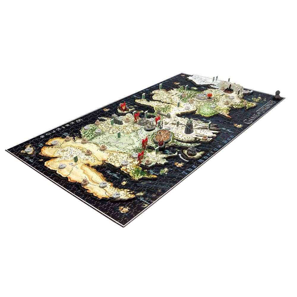 4D Cityscape Game of Thrones Westeros 3D Puzzle Multi-Layer Map and Castles