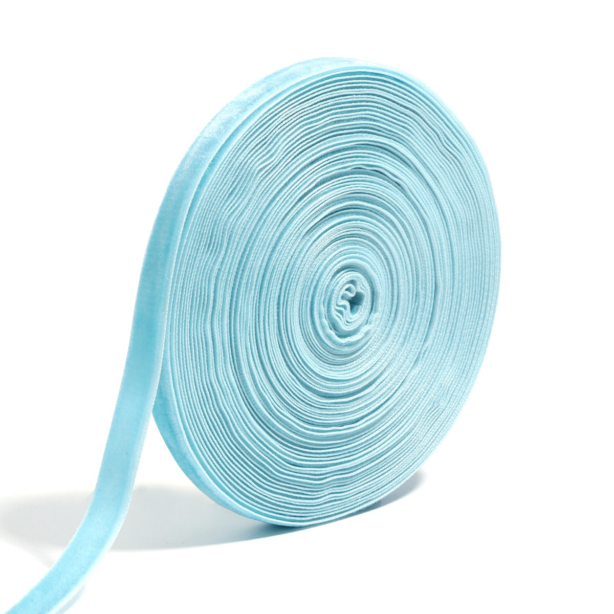 1cm Flocking Ribbon Velvet Band Single-sided Holiday Decoration