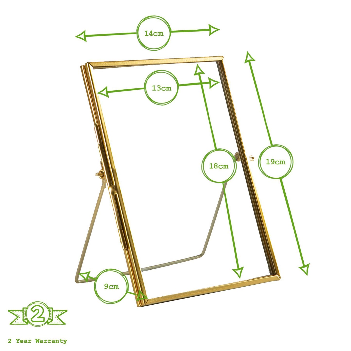 5" x 7" Standing Metal Photo Frame