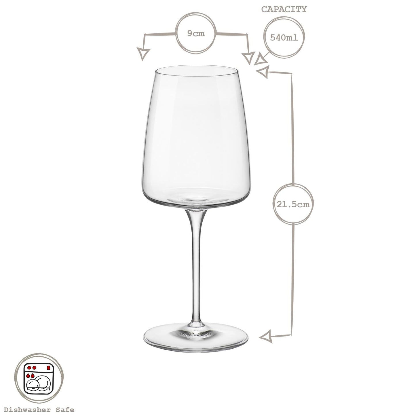 540ml Nexo Wine Glasses - Pack of Six