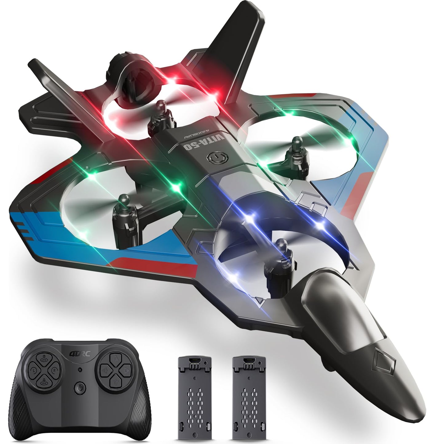 4DRC RC Planes – Easy-to-Fly Foam RC Airplanes for Kids & Adults, 360° Flip
