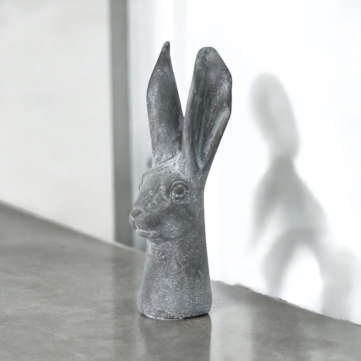 29CM GREY RESIN RABBIT