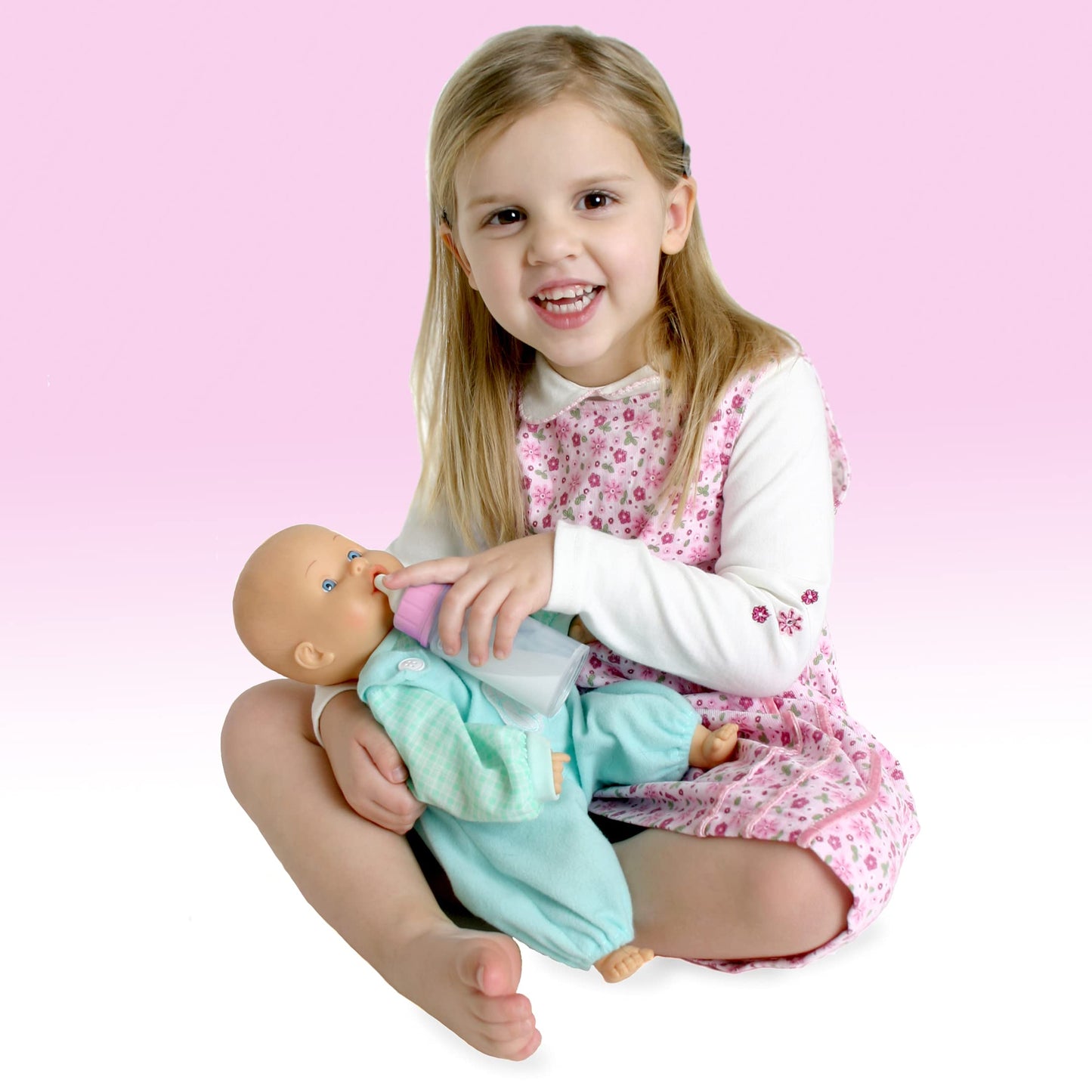 4E's Novelty 2 Pack Baby Doll Bottles – Magic Disappearing Milk & Juice Accessories