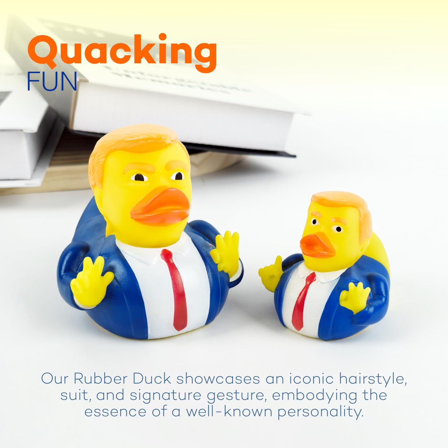 4E's Novelty Large Rubber Duck – 3.15-inch Jeep Ducking Bath Gift
