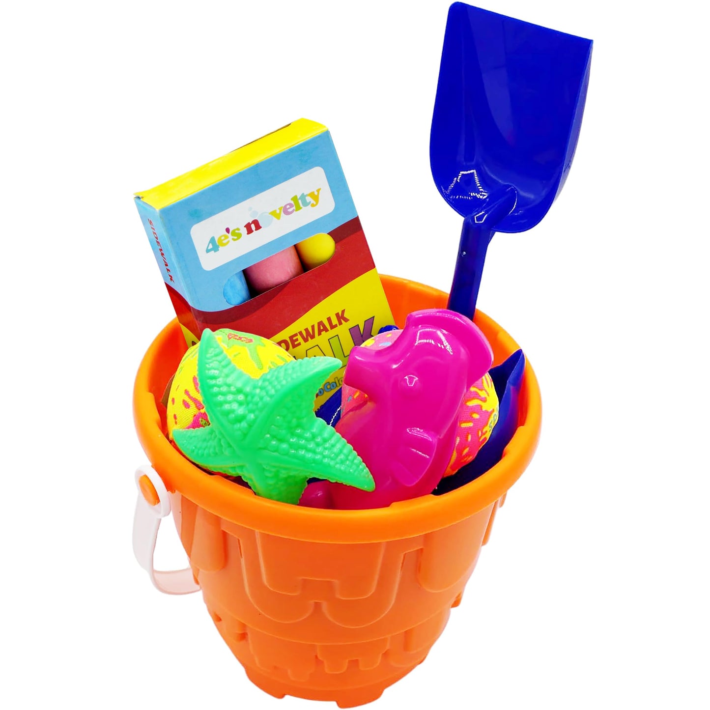 4E's Novelty 12-Box Sidewalk Chalk Set – Jumbo, Non-Toxic, Individually Wrapped Party Favors for Kids