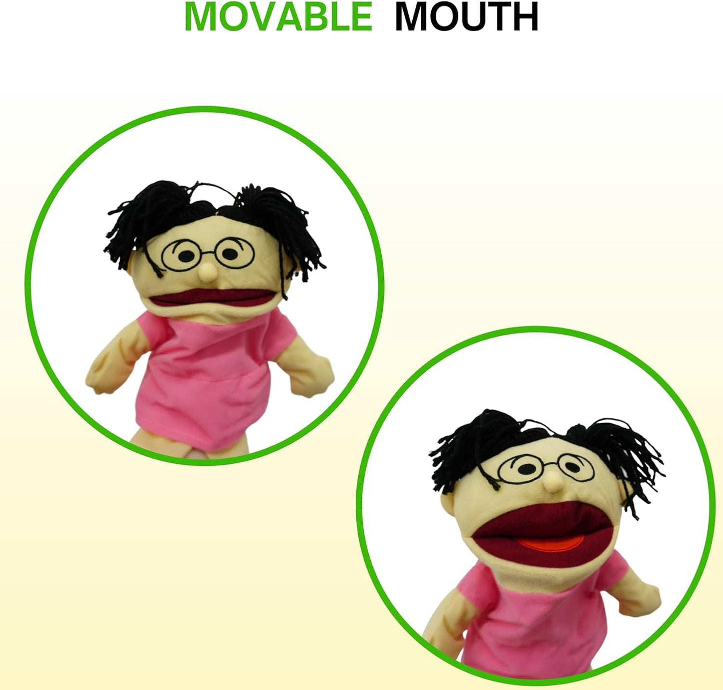 4E's Novelty Multicultural Hand Puppets – 8 Pack with Movable Mouth for Kids 4-8 | Classroom & Home Theater