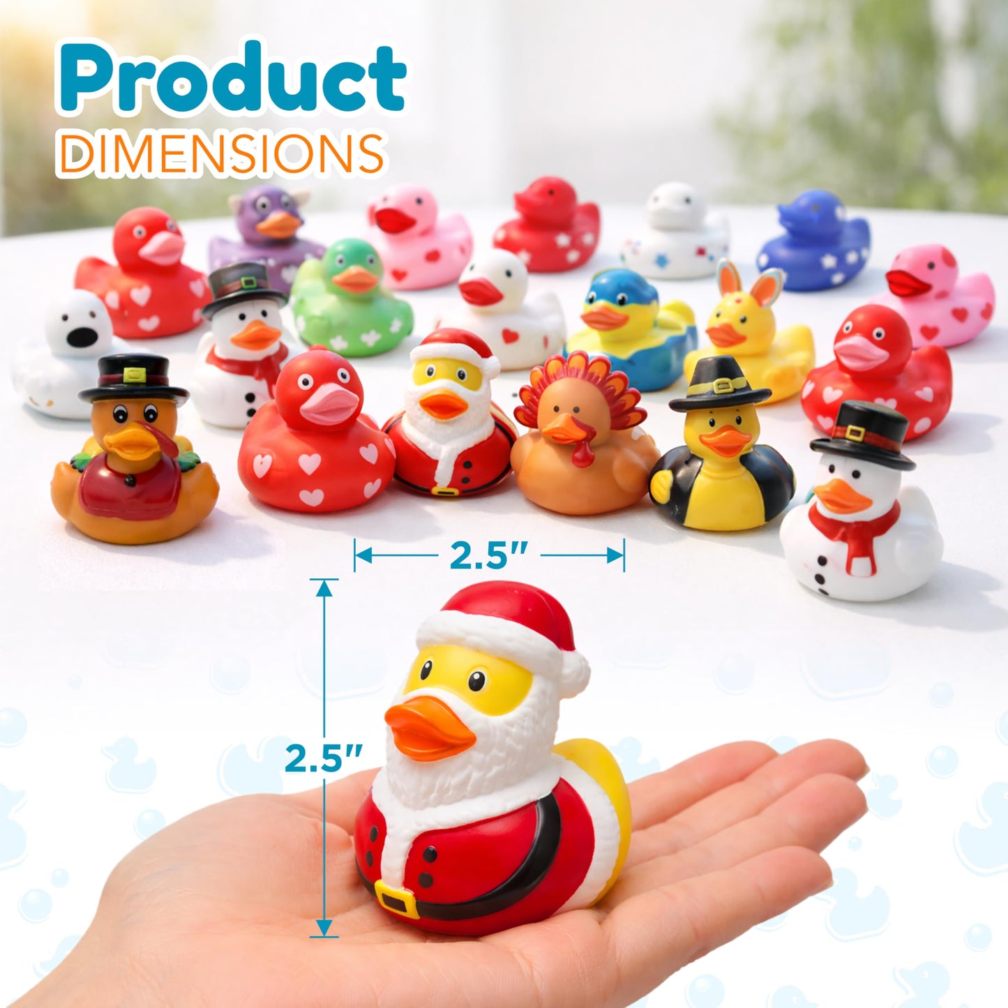4E's Novelty Rubber Ducks Bulk Pack 42 – 6 of Each Holiday | Jeep Ducking