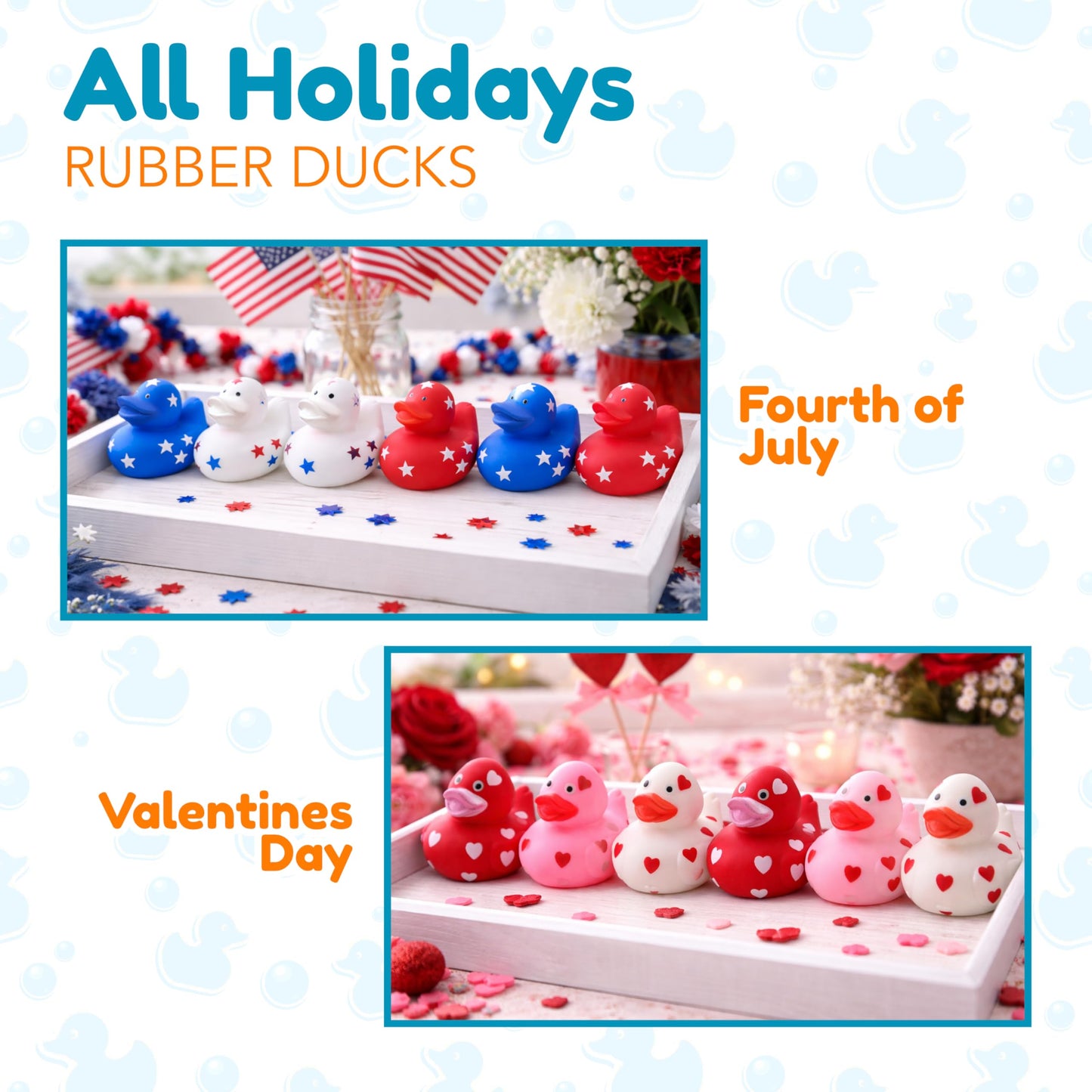 4E's Novelty Rubber Ducks Bulk Pack 42 – 6 of Each Holiday | Jeep Ducking