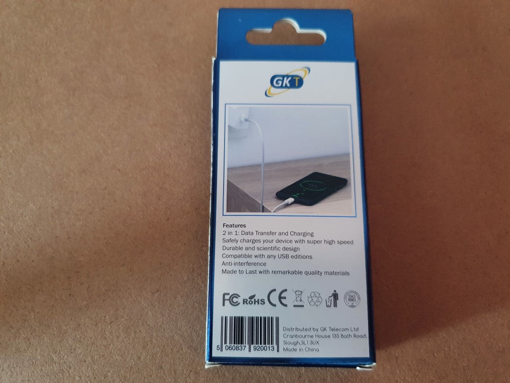 GK Telecom White USB-C to USB Cable - 1m
