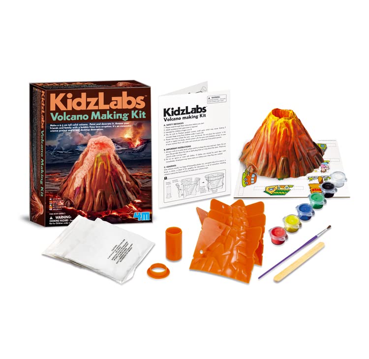 4M KidzLabs Volcano Making Kit – DIY STEM Science Kit for Ages 8+