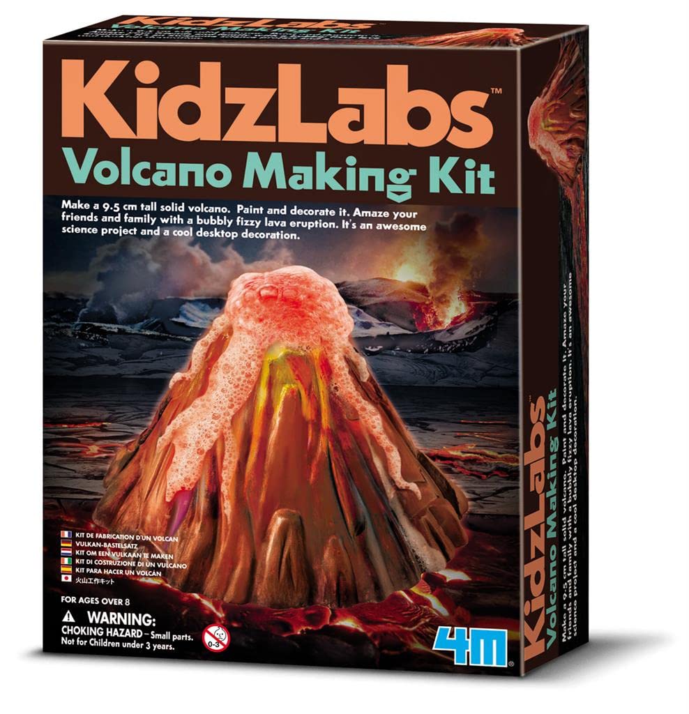 4M KidzLabs Volcano Making Kit – DIY STEM Science Kit for Ages 8+