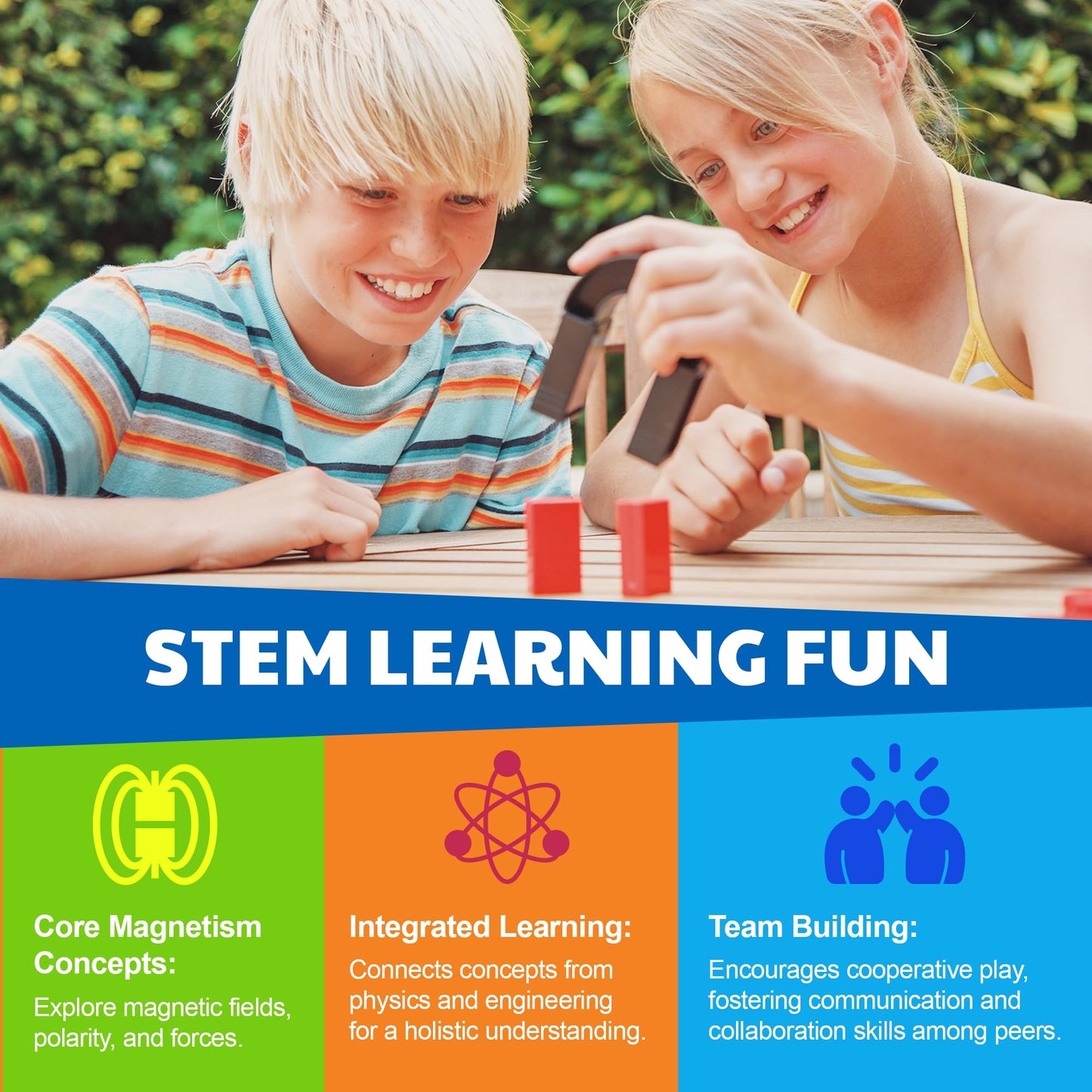 4M STEAM Magnet Exploration Kit – Magnetic Toys & Hands-On STEM Learning for Kids 5+