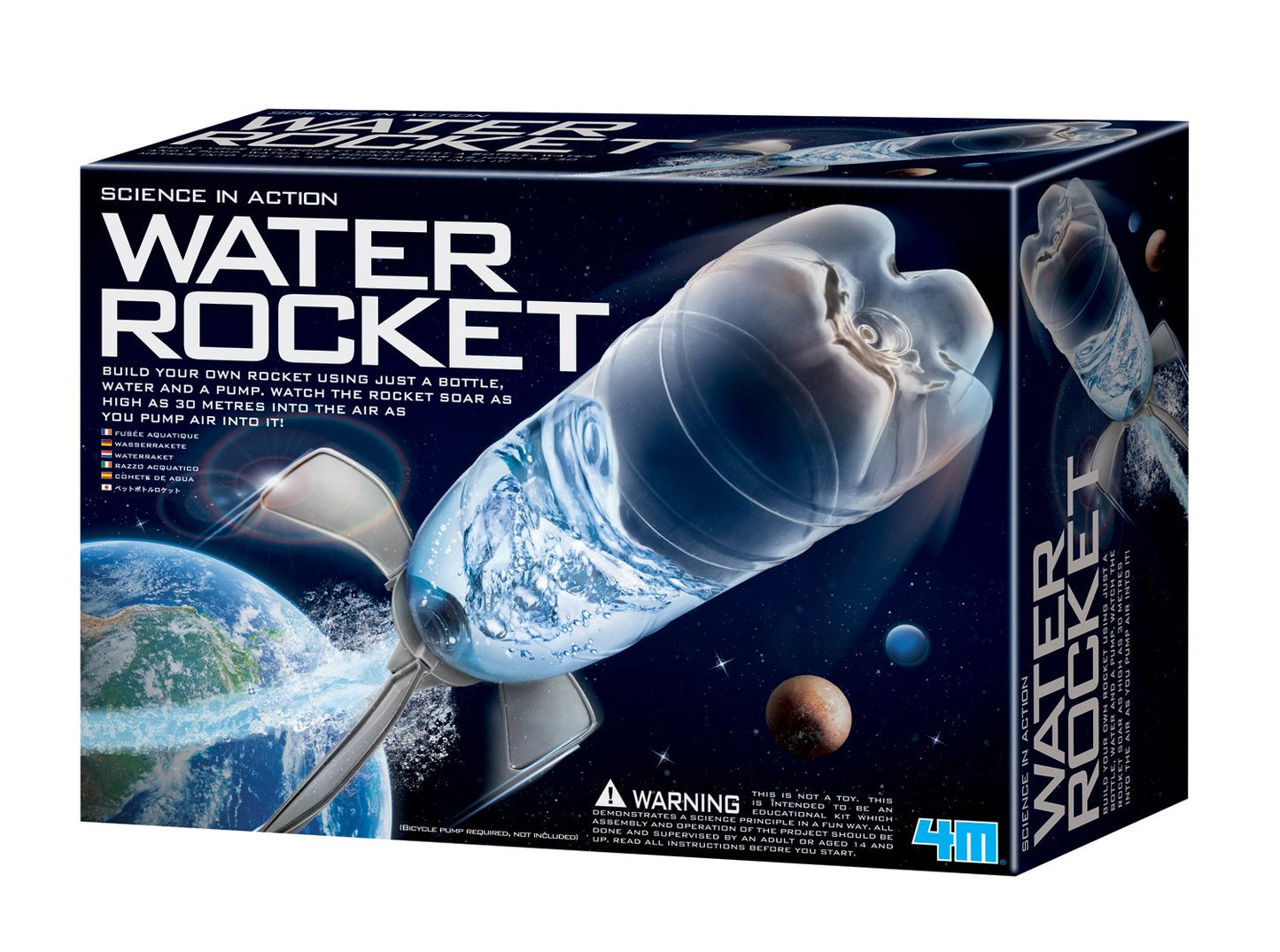 4M Water Rocket Kit – DIY Space STEM Toy for Kids 8+