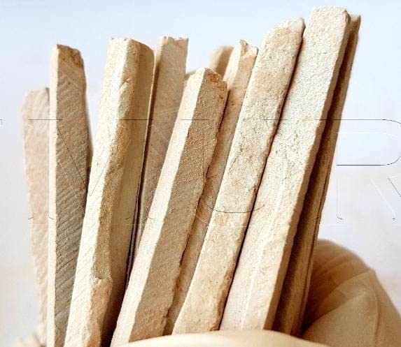 4OUR FAITH Red Slate Pencils – Natural Limestone Chalk Pencils, Pack of 30 (200 g)