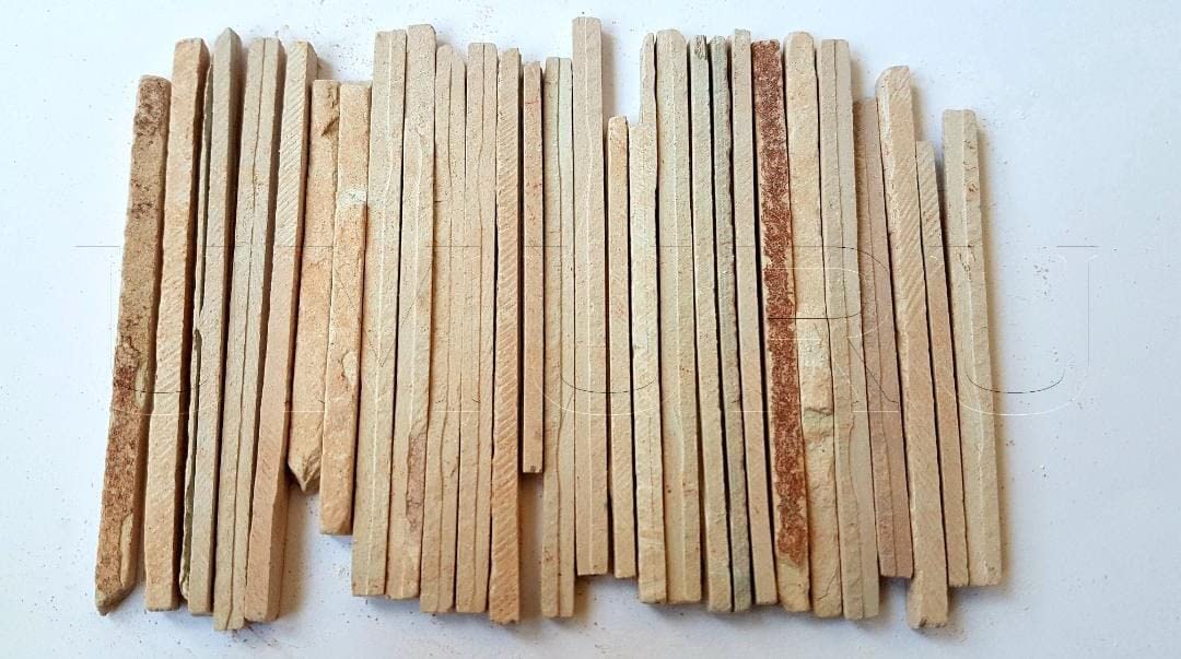 4OUR FAITH Red Slate Pencils – Natural Limestone Chalk Pencils, Pack of 30 (200 g)