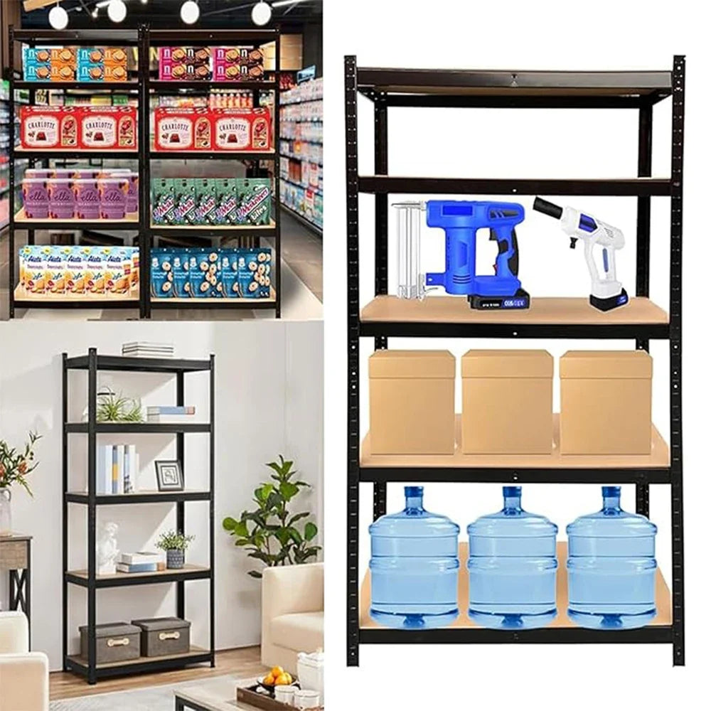5 Tier Heavy Duty Galvanised Adjustable Storage Shelving Unit 875KG Metal Racking