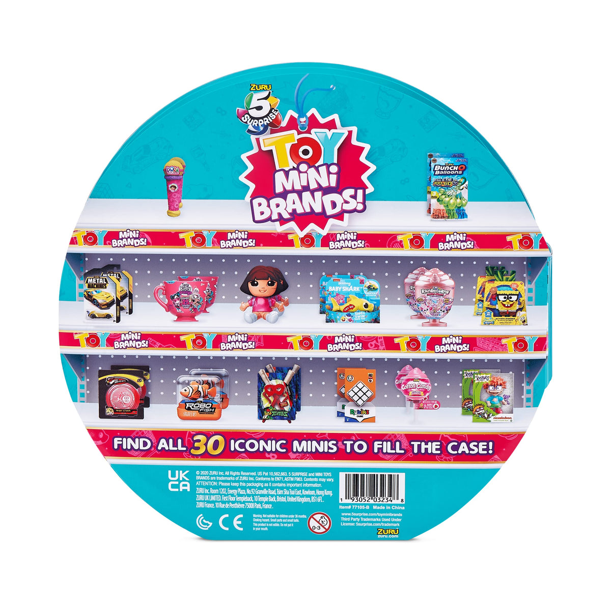 5 Surprise Toy Mini Brands Collector's Case – Store & Display 30 Minis with 4 Exclusive Minis Included by ZURU