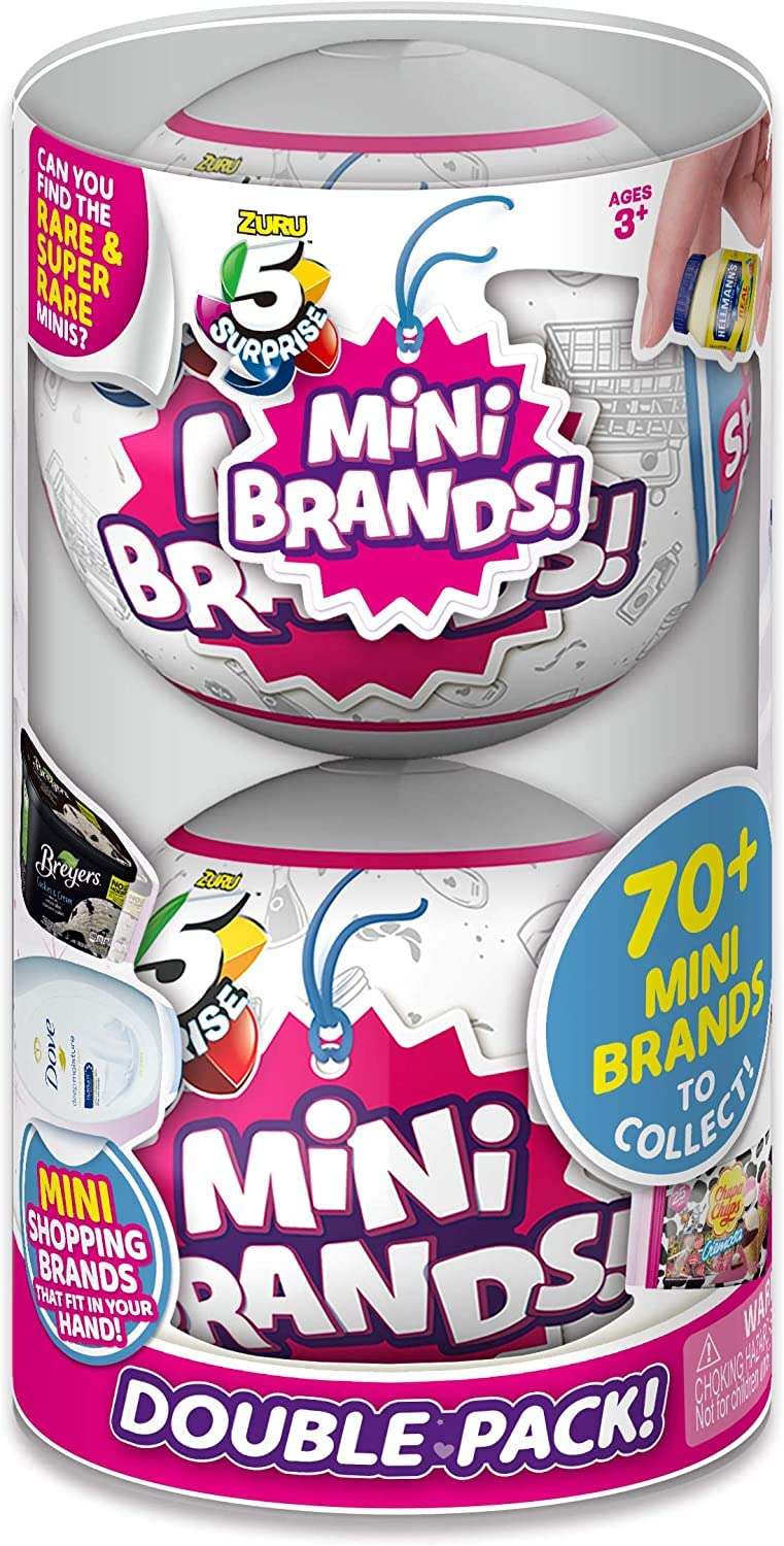 5 Surprise Mini Brands 2-Pack Series 1 – Gold Tube Packaging (Amazon Exclusive)