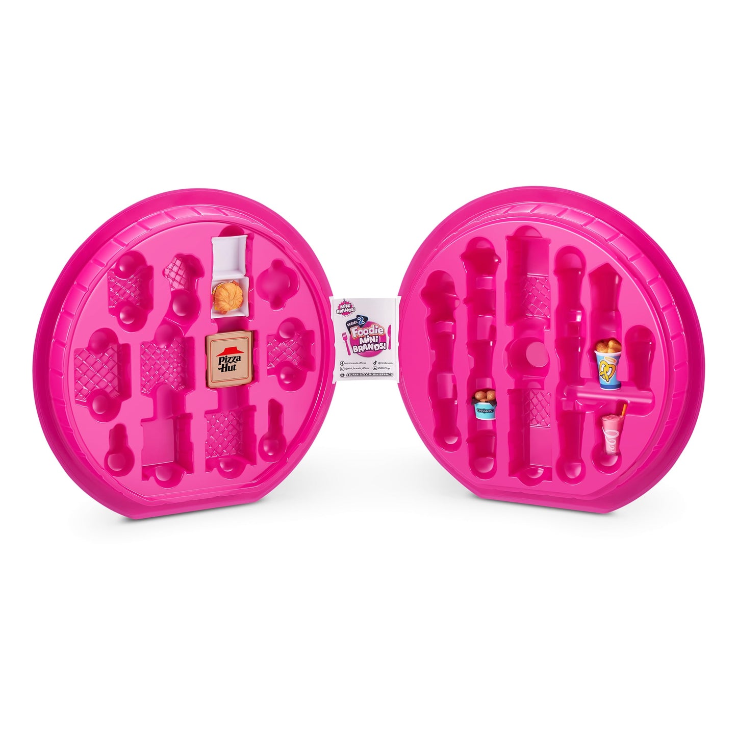 5 Surprise Mini Brands Foodie Series 2 Collector's Case by ZURU – Real Miniature Fast Food Collectibles