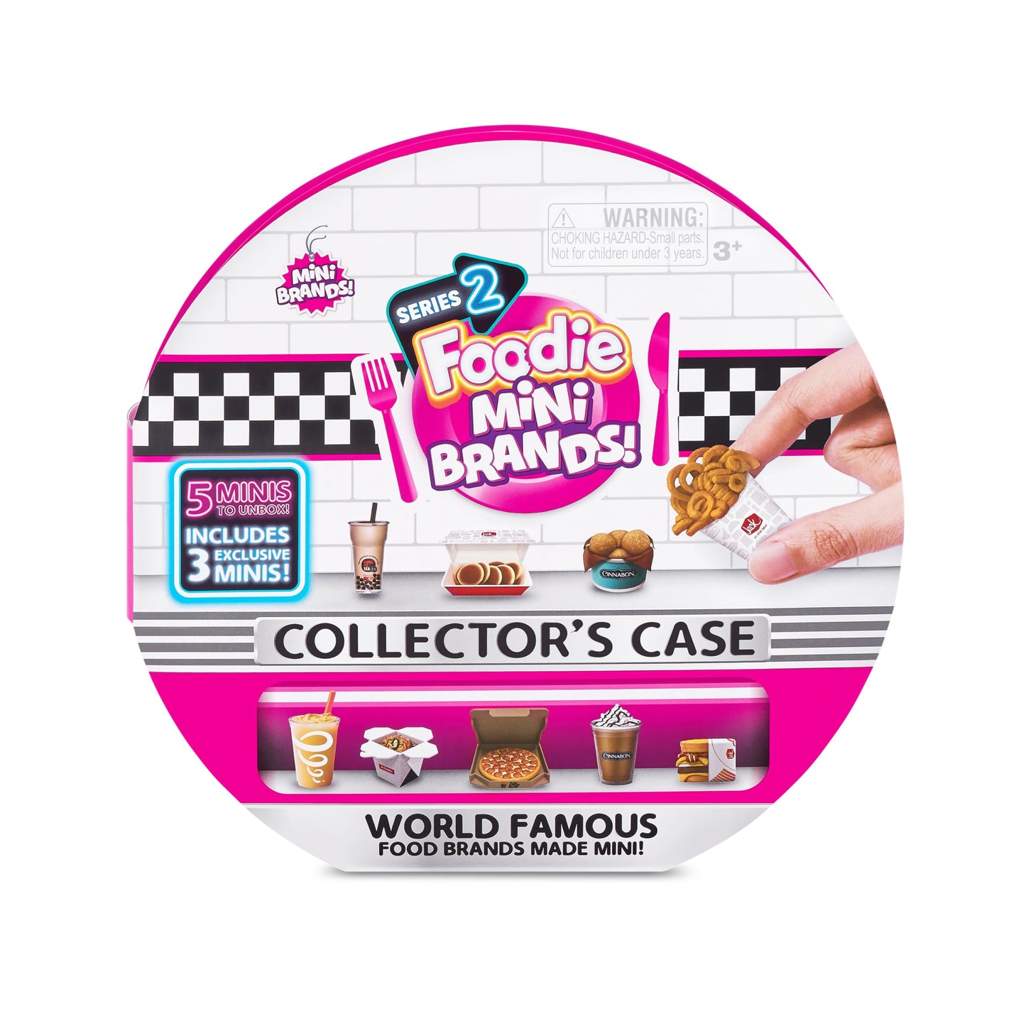5 Surprise Mini Brands Foodie Series 2 Collector's Case by ZURU – Real Miniature Fast Food Collectibles
