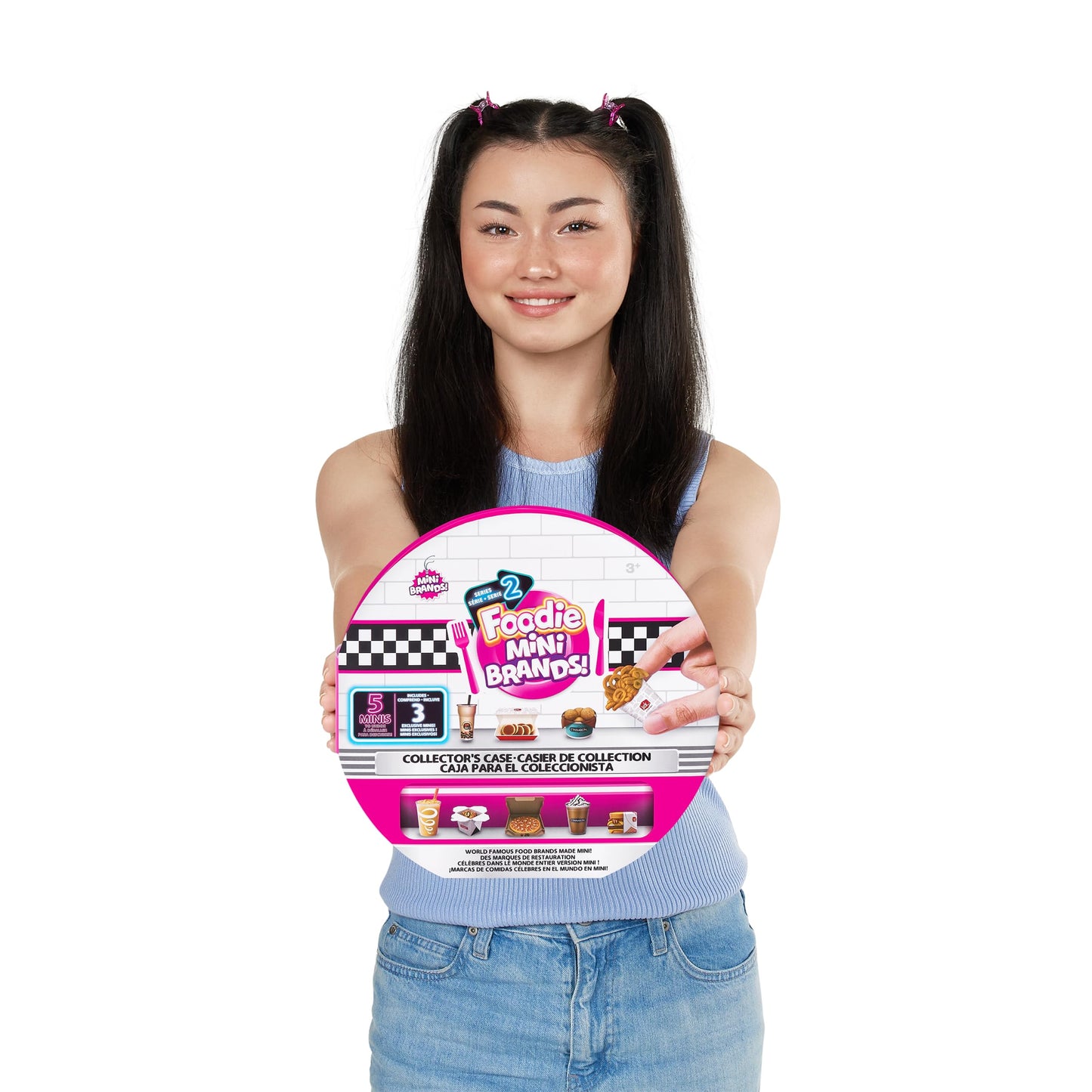 5 Surprise Mini Brands Foodie Series 2 Collector's Case by ZURU – Real Miniature Fast Food Collectibles