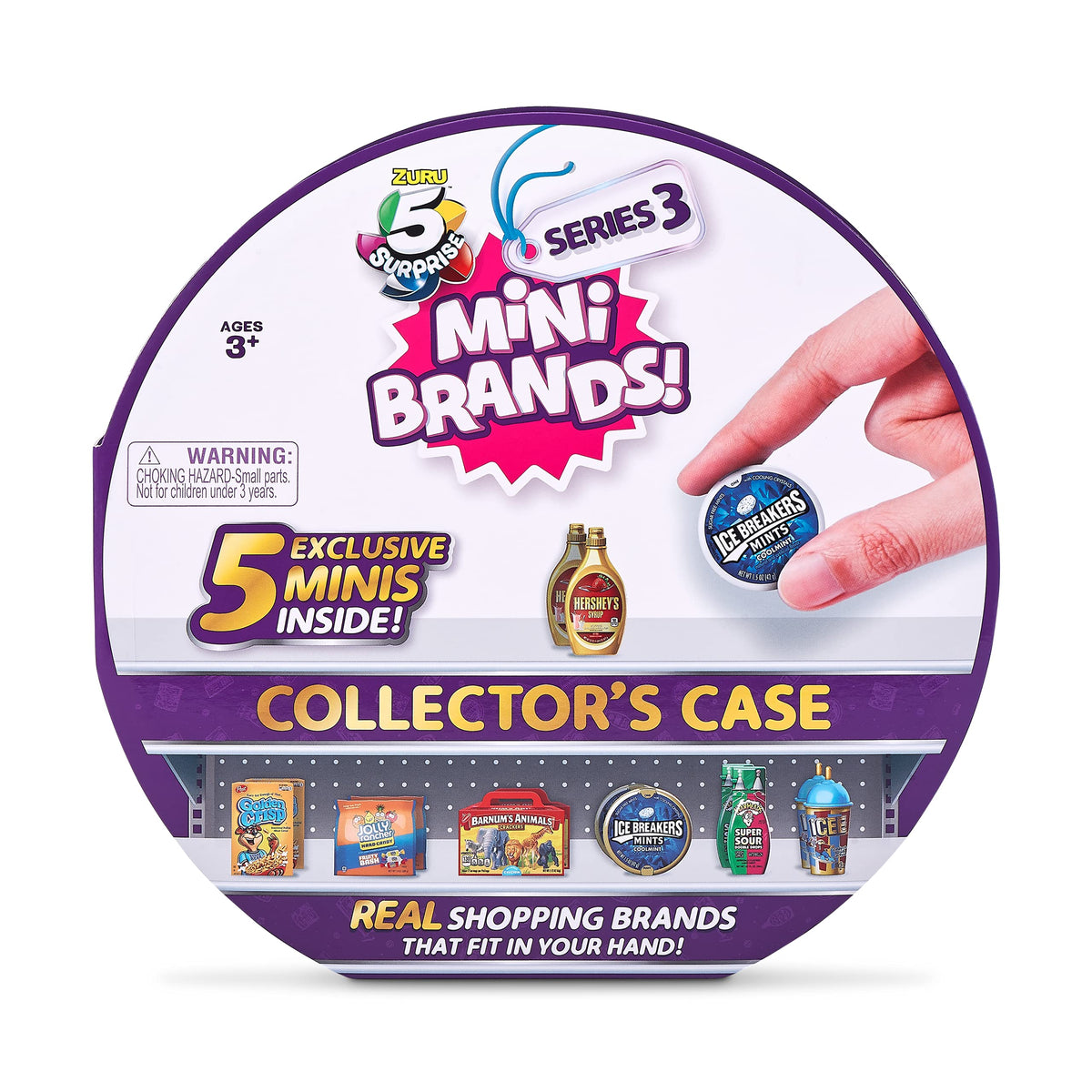 5 Surprise Mini Brands Series 3 Collector’s Case – Store, Display 30 Minis + 5 Exclusive Minis | ZURU