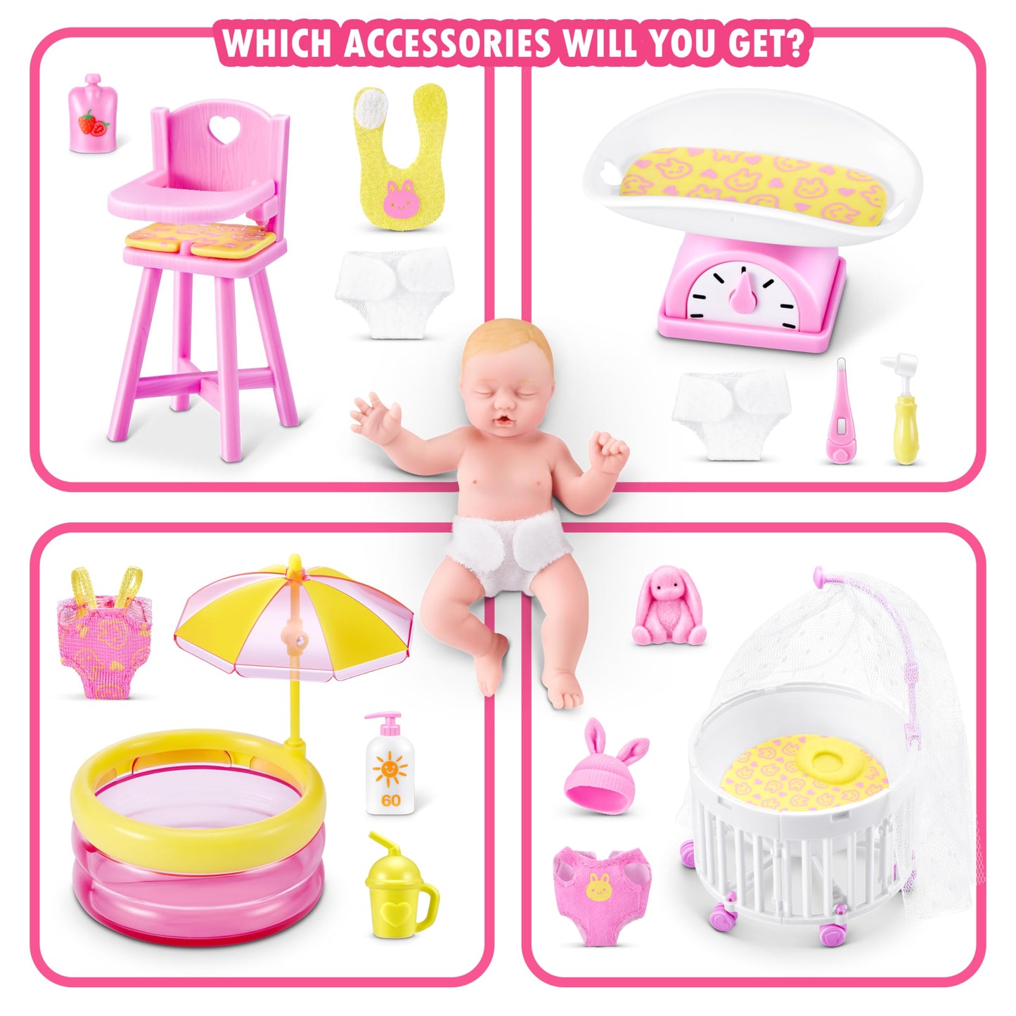 5 Surprise My Mini Baby Series 2 – Collectible Mini Baby Capsules, Playsets & Accessories (2 Capsules)