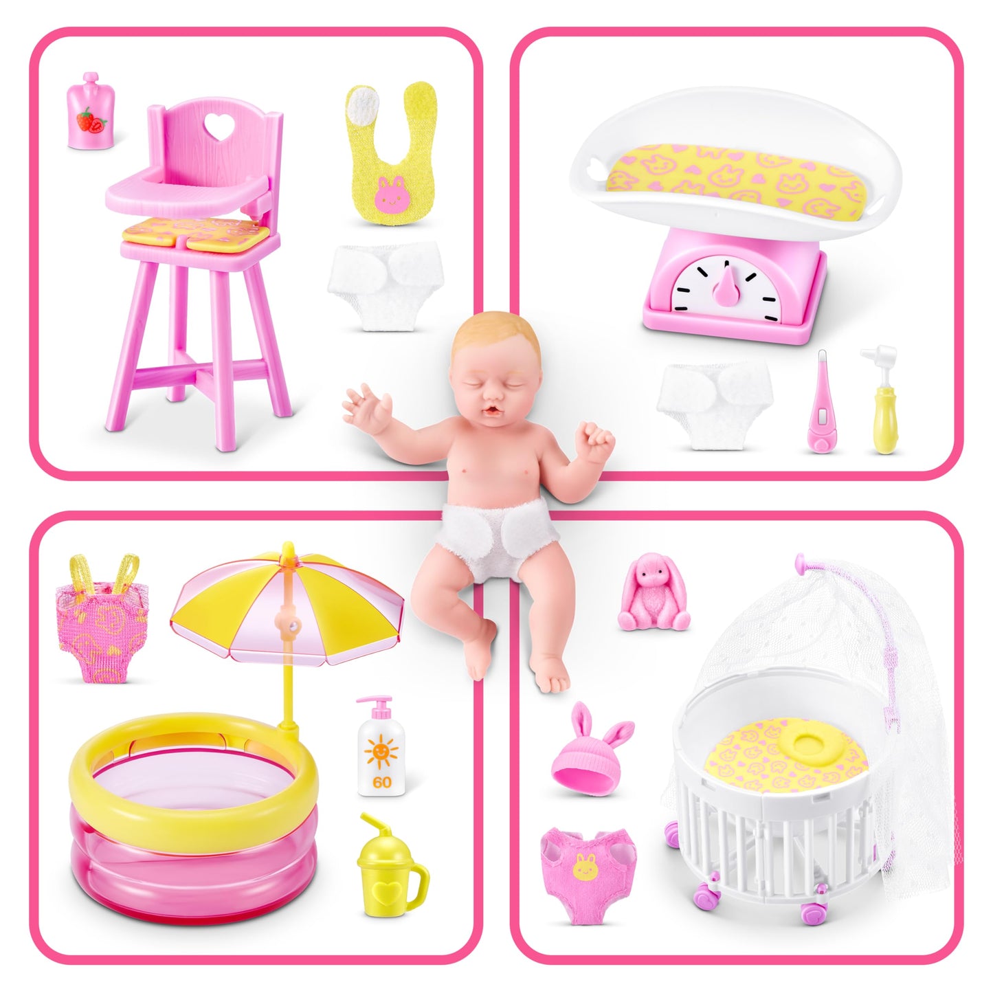 5 Surprise My Mini Baby Series 2 – Collectible Mini Baby Capsules, Playsets & Accessories (2 Capsules)