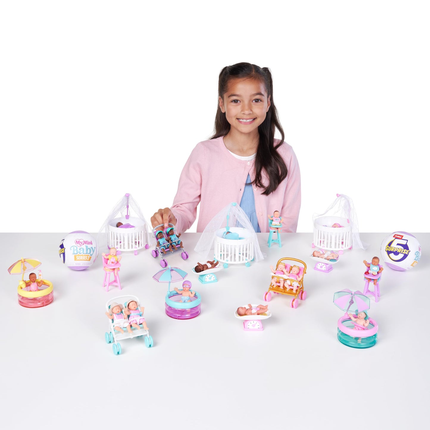 5 Surprise My Mini Baby Series 2 – Collectible Mini Baby Capsules, Playsets & Accessories (2 Capsules)
