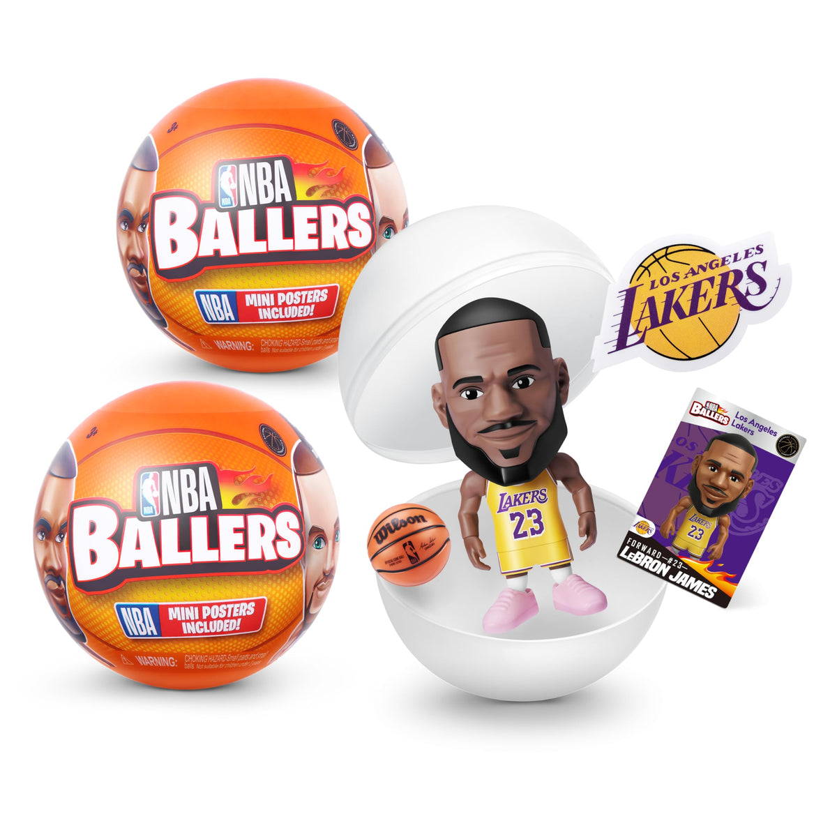 5 Surprise NBA Ballers Series 1 (2 Pack) Capsule – Collectible Figurines by ZURU