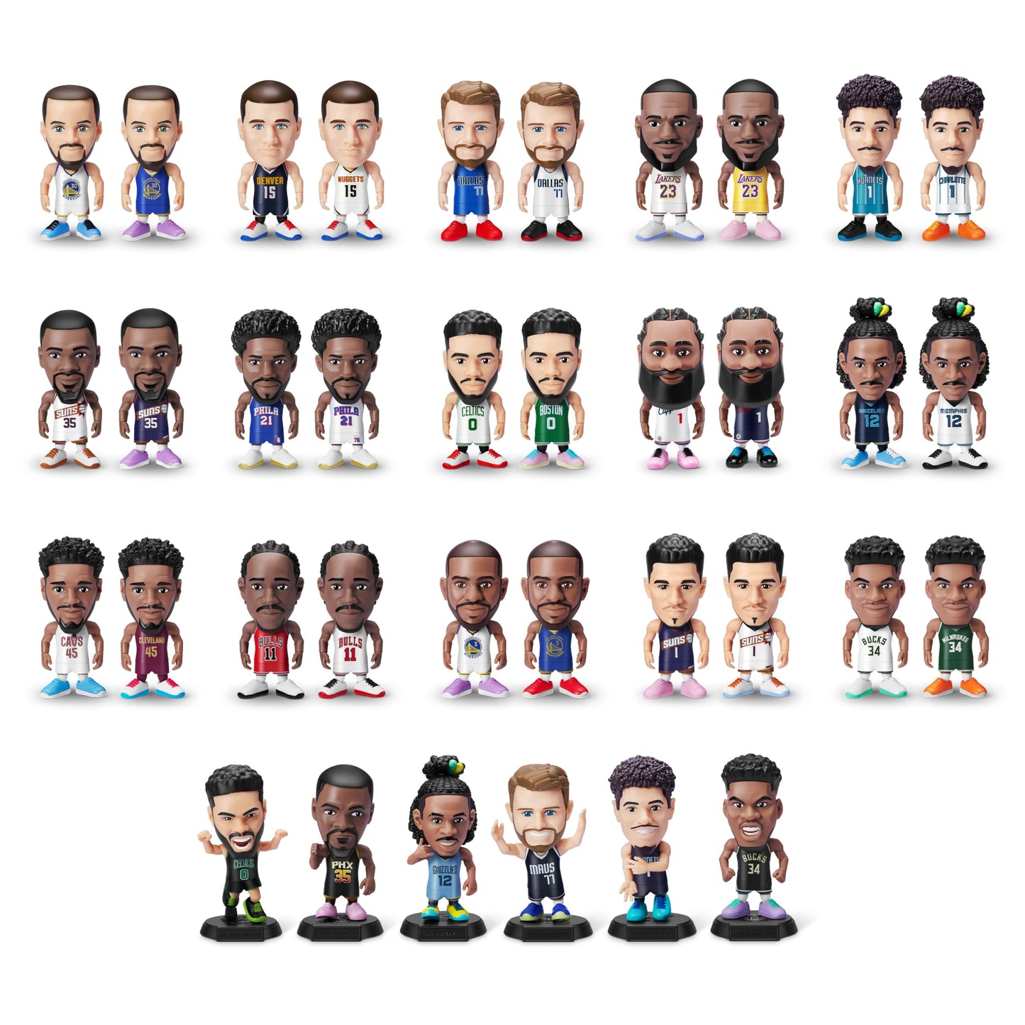 5 Surprise NBA Ballers Series 1 (2 Pack) Capsule – Collectible Figurines by ZURU