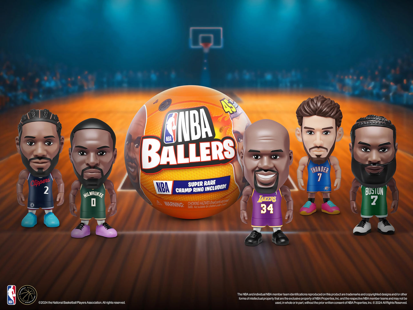 5 Surprise NBA Ballers Series 2 by ZURU – Licensed NBA Collectible Figures & Unboxing Toy