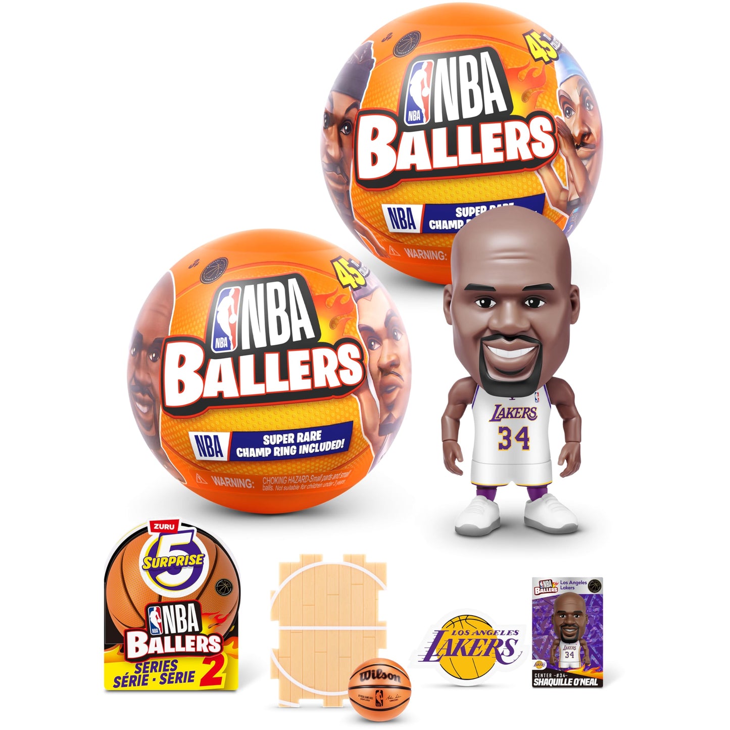 5 Surprise NBA Ballers Series 2 by ZURU – Licensed NBA Collectible Figures & Unboxing Toy