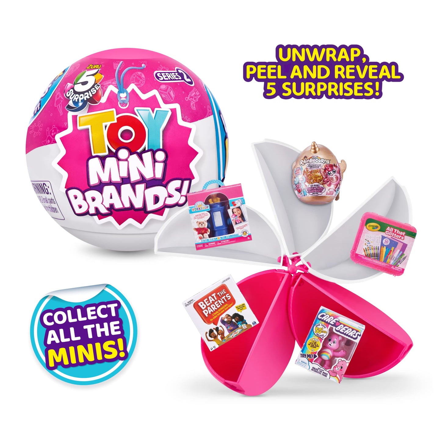 5 Surprise Toy Mini Brands Series 2 – 2 Pack by ZURU | Miniature Collectibles & Shopping Accessories (Ages 3–99)