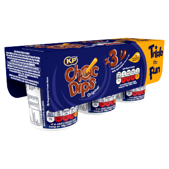 8 x Kp Choc Dips Triple Pack 84Gm