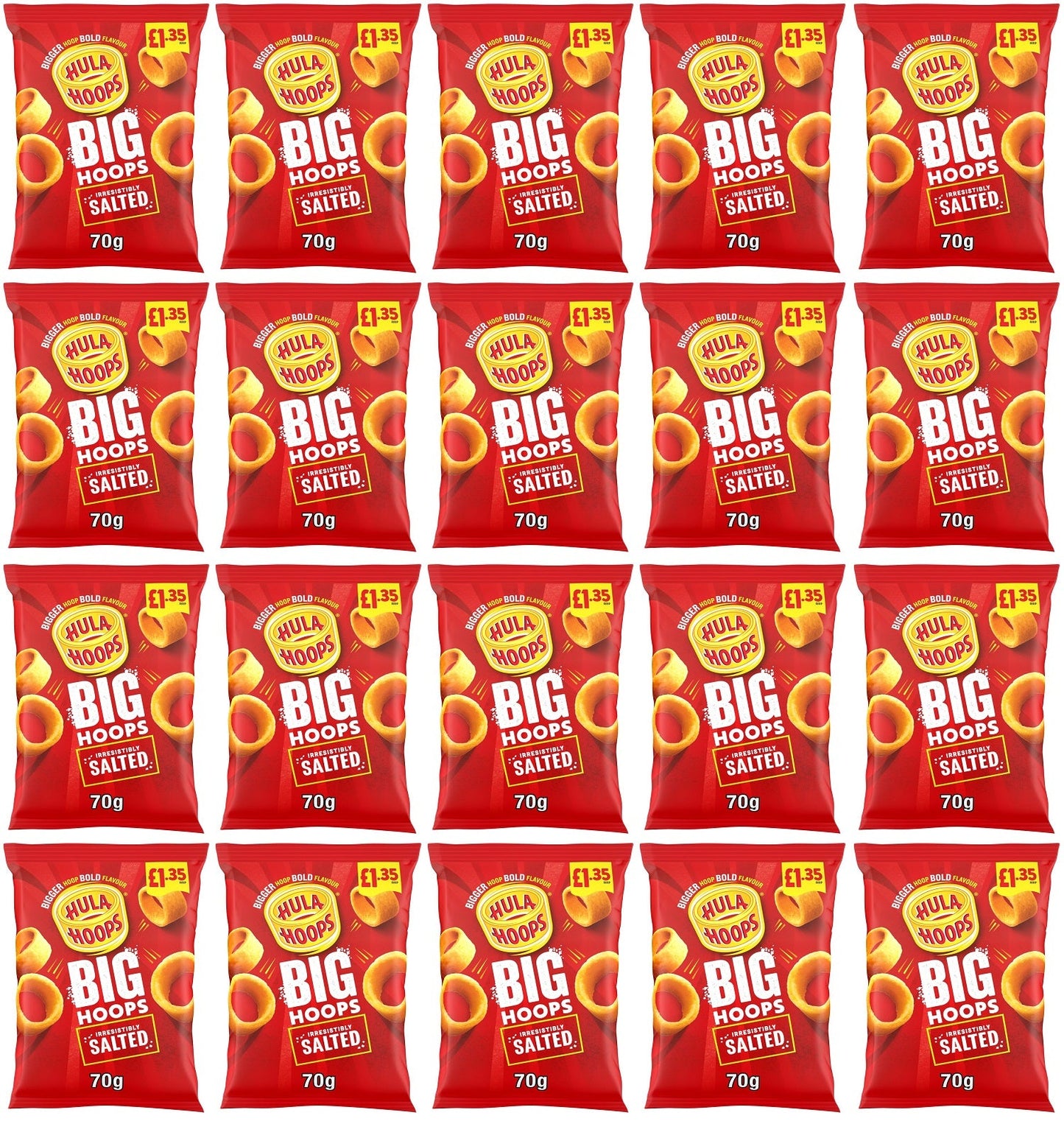 20 x Kp Big Hoops Salted - 70GM