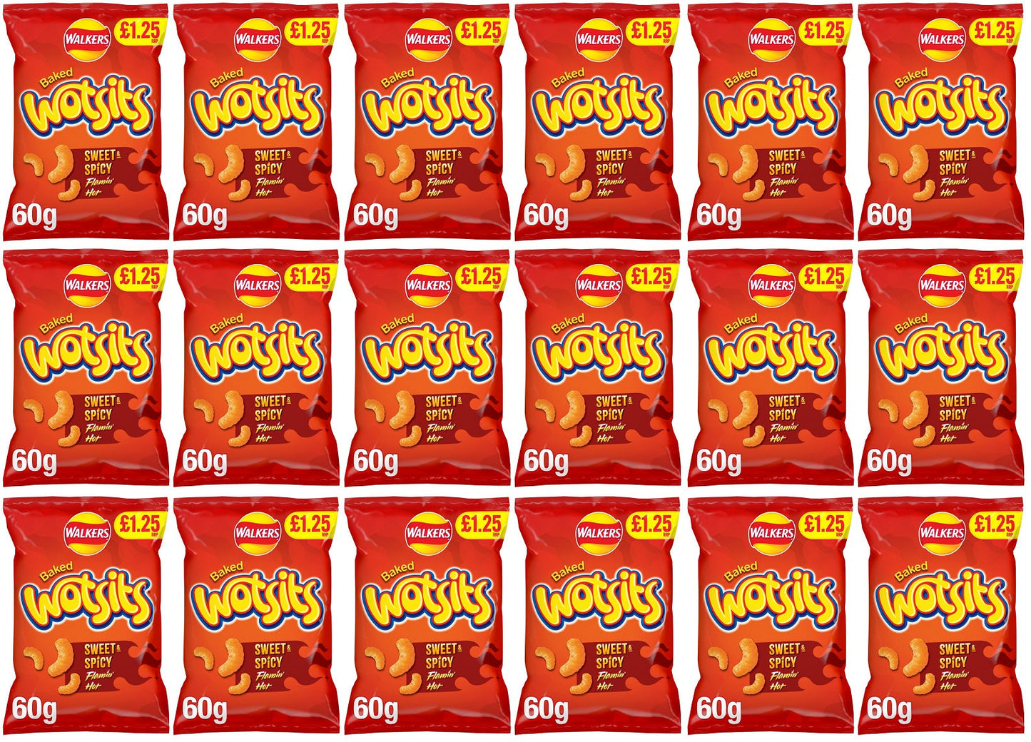 18 x Wotsits Sweet & Spicy - 60GM