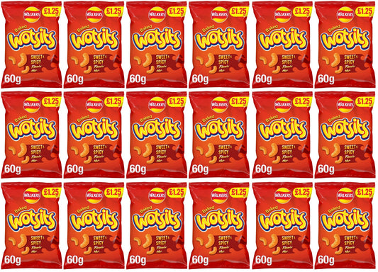 18 x Wotsits Sweet & Spicy - 60GM