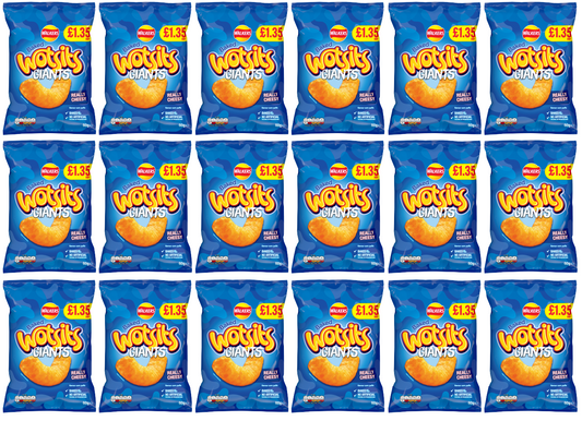 18 x Wotsits Giants Cheese - 60GM