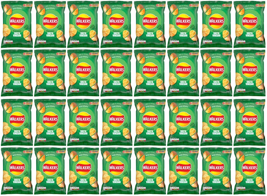 32 x Walkers Salt & Vinegar Crisps 45G