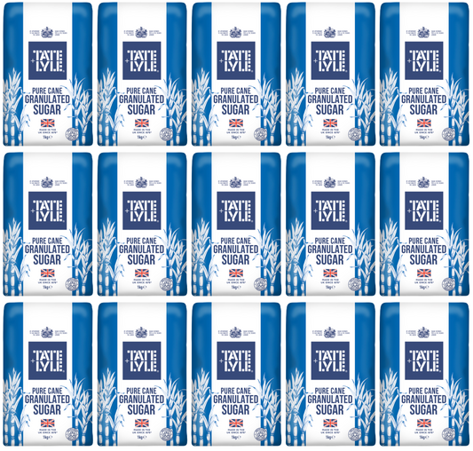 15 x Tate & Lyle Granulated Sugar 1Kg