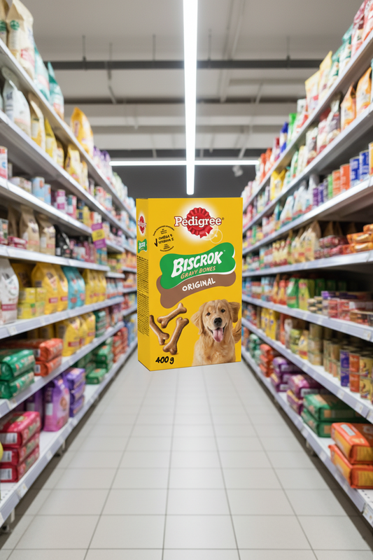 12 x Pedigree Biscrok Gravy Bones Dog Biscuit Treats 400G