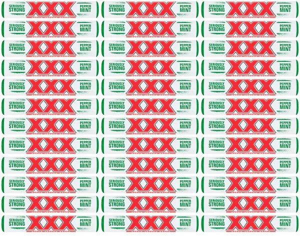 36 x Xxx Extra Strong Peppermints 40.5G