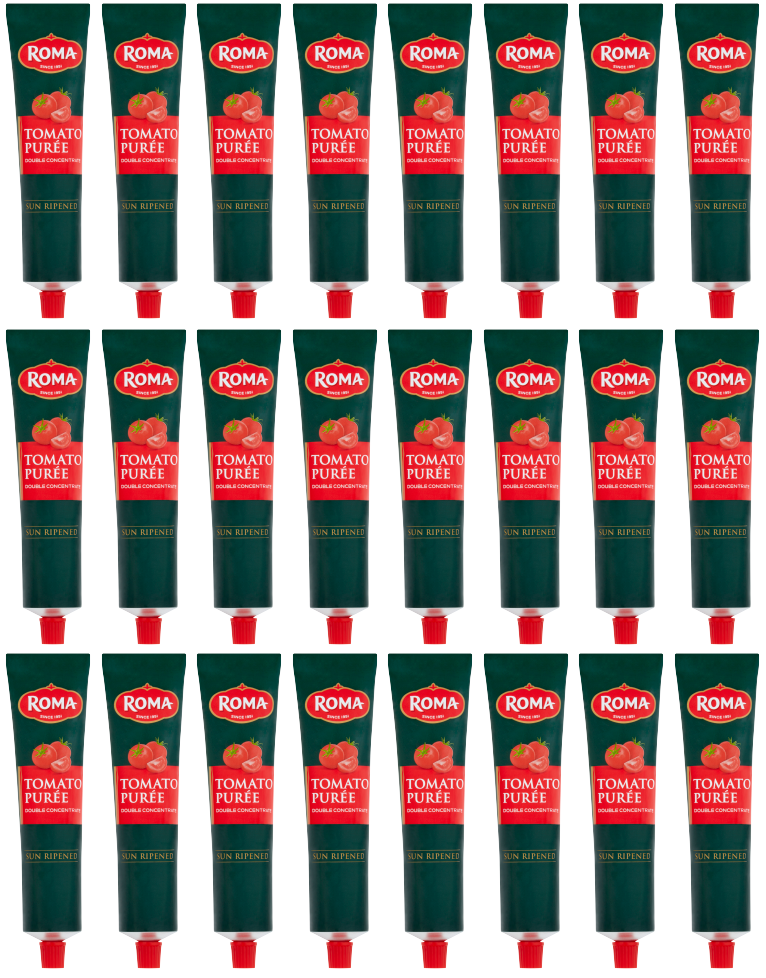 24 x Roma Tomato Puree Tube - 140GM