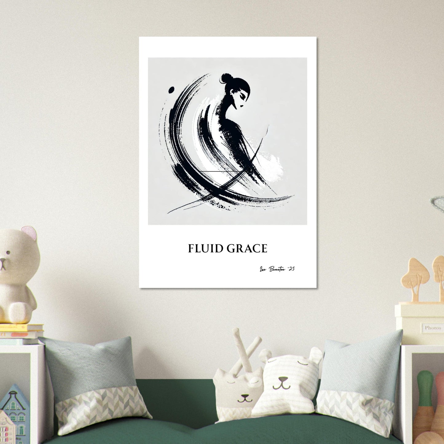 Minimalist Ink Brush Wall Art Print
