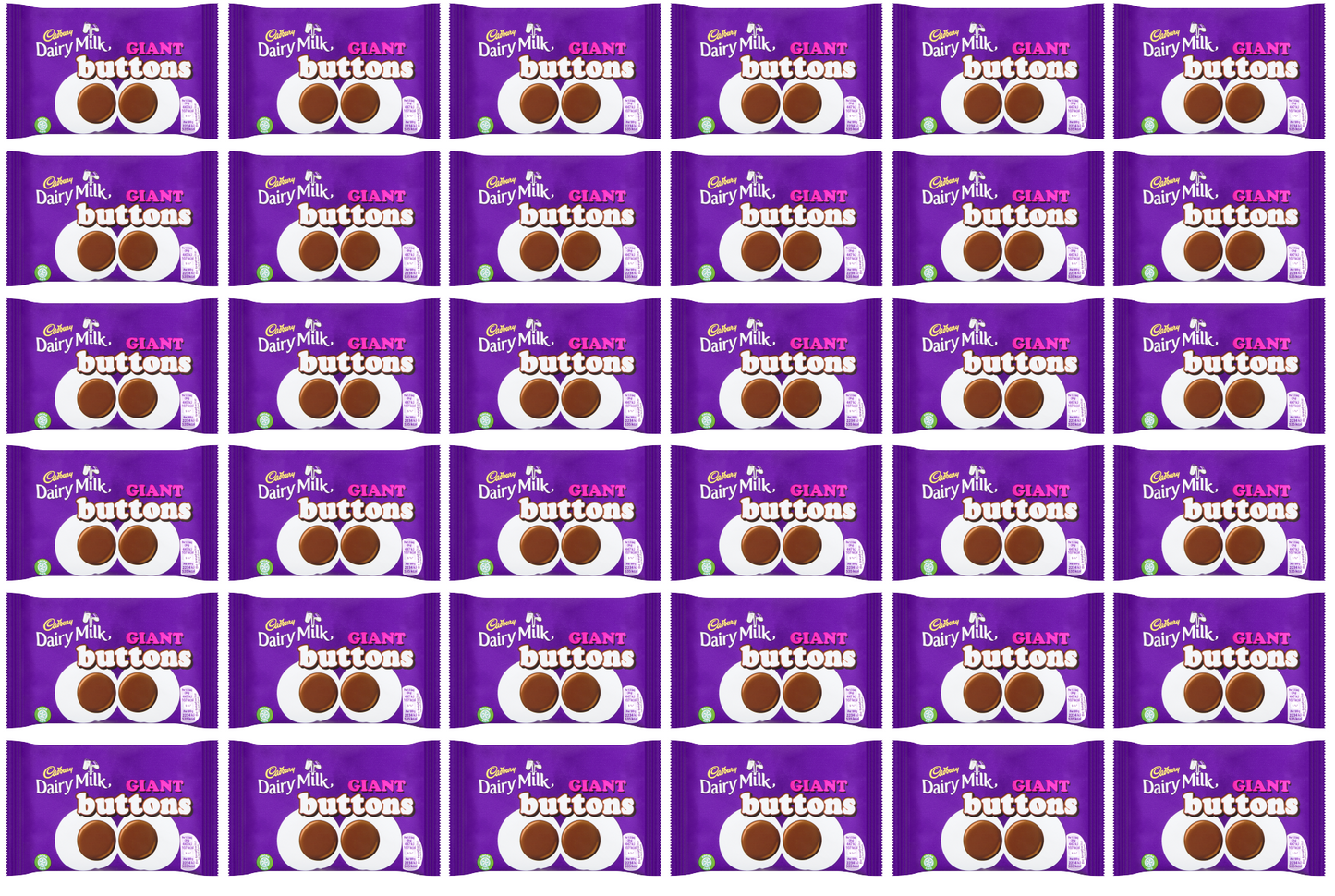 36 x Cadbury Giant Buttons Bitesize 40Gm