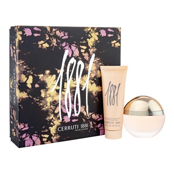 Cerruti 1881 Pour Femme Gift Set 50ml EDT + 75ml Body Lotion Women's Fragrance