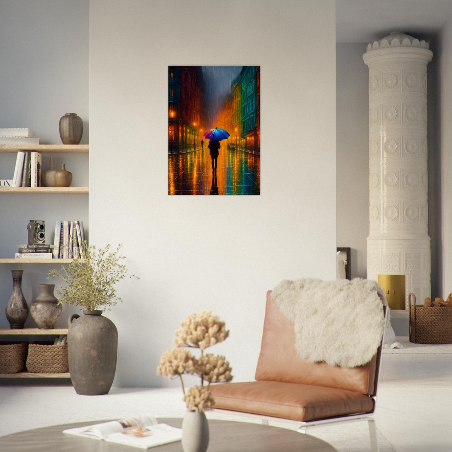 Moody Urban Street Scene Poster